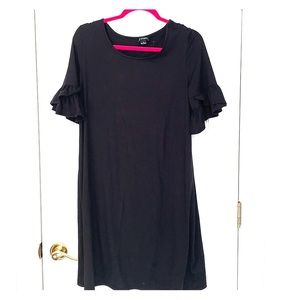 Ruffle Sleeve Super Soft Jersey Dress